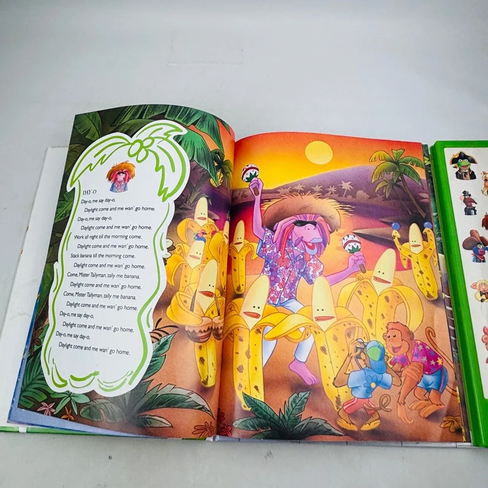Vtg The Muppets A Very Silly Songbook Play-a-Song 1995 Music Jim Henson Kermit